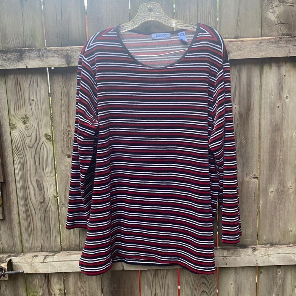 Karen Scott velour top sz. 1X